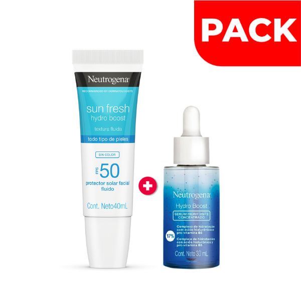Pack Sun Fresh Neutrogena Sin Color 40 ML + Sérum 30 ML - 2 UN